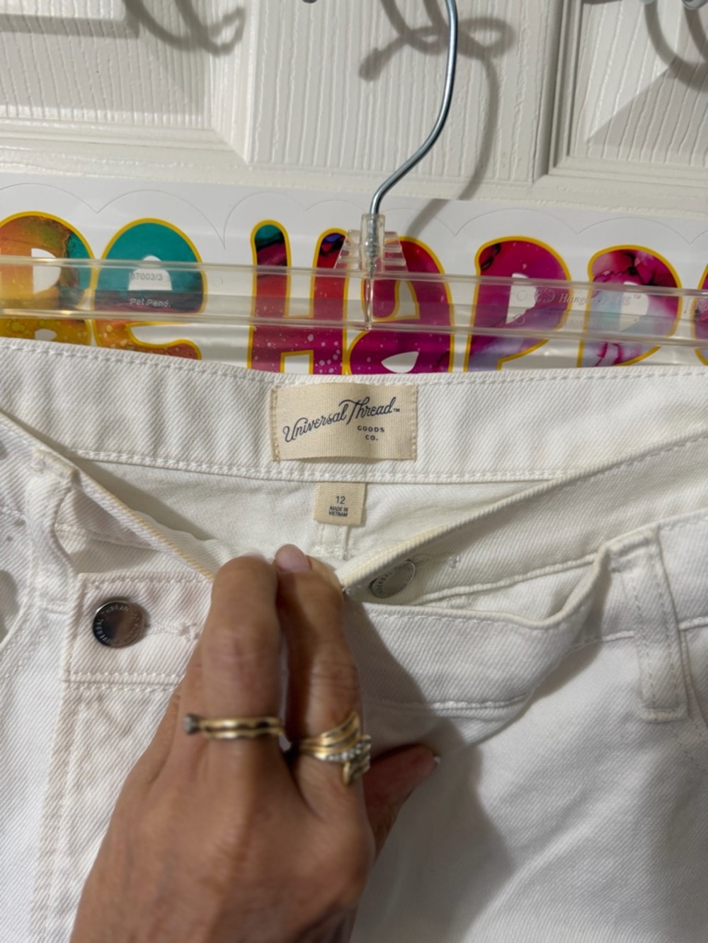 Universal Thread White Denim Mini Skort - Picture 5 of 8